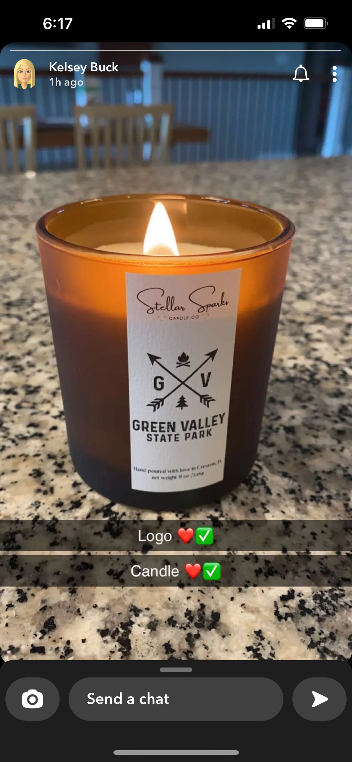 GVSP 8oz candle