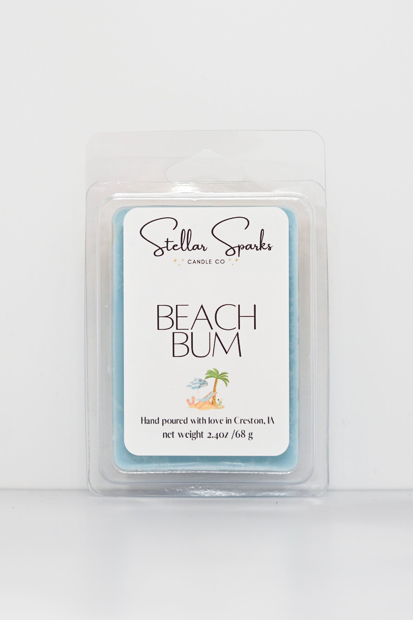 Beach Bum 2.4oz wax melt