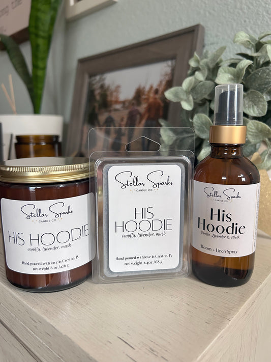 His Hoodie 8oz Candle