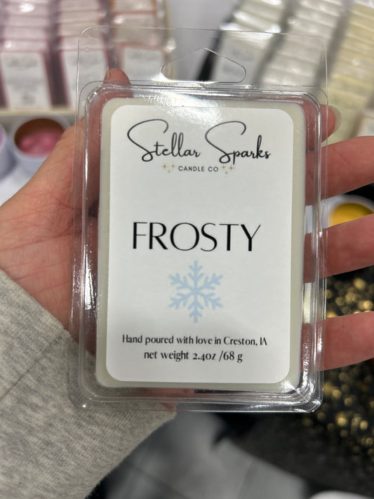 Frosty wax melt