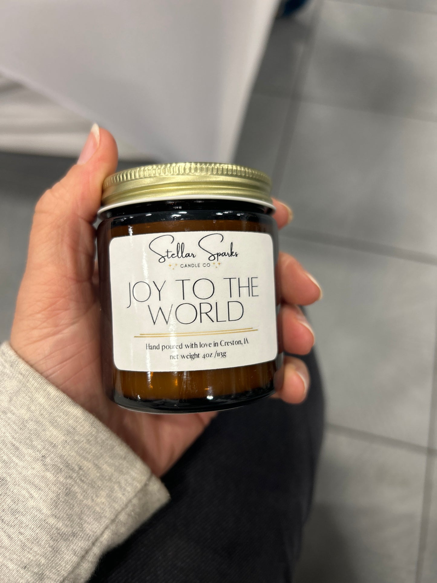 Joy to the World 4oz candle